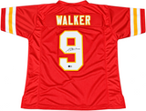 KENNETH WALKER III AUTOGRAPHED KANSAS CITY CHIEFS #9 RED JERSEY BECKETT
