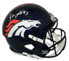 DREW LOCK SIGNED AUTOGRAPHED DENVER BRONCOS FULL SIZE SPEED HELMET JSA