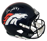 DREW LOCK SIGNED AUTOGRAPHED DENVER BRONCOS FULL SIZE SPEED HELMET JSA