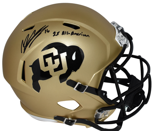 MASON CROSBY SIGNED COLORADO BUFFALOES FULL SIZE HELMET JSA W/ 2X ALL-AMERICAN