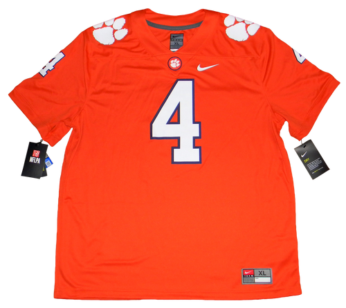 DESHAUN WATSON SIGNED AUTOGRAPHED CLEMSON TIGERS #4 ORANGE NIKE JERSEY BECKETT
