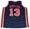 CHRIS MULLIN AUTOGRAPHED DREAM TEAM USA #13 NAVY BASKETBALL JERSEY TRISTAR