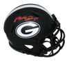 MECOLE HARDMAN SIGNED GEORGIA BULLDOGS ECLIPSE SPEED MINI HELMET JSA