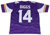 STEFON DIGGS SIGNED AUTOGRAPHED MINNESOTA VIKINGS #14 PURPLE JERSEY COA