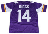 STEFON DIGGS SIGNED AUTOGRAPHED MINNESOTA VIKINGS #14 PURPLE JERSEY COA