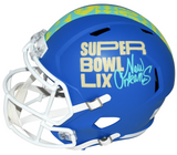 COOPER DEJEAN SIGNED PHILADELPHIA EAGLES BLUE SUPER BOWL 59 LIX FULL SIZE HELMET
