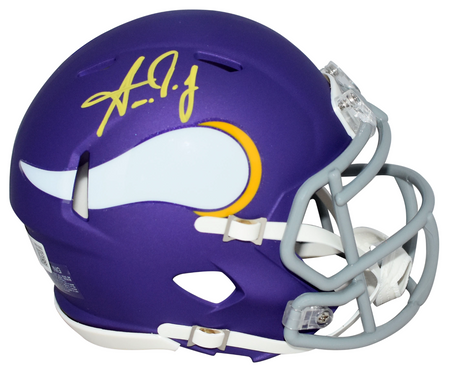 DJ MOORE AUTOGRAPHED CHICAGO BEARS ECLIPSE SPEED MINI HELMET BECKETT