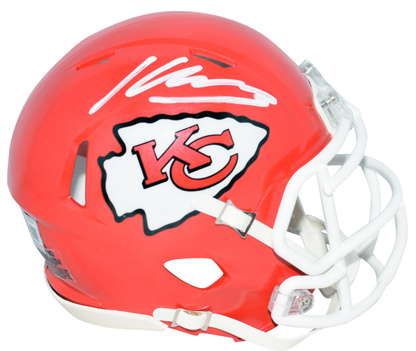 KENNETH WALKER III SIGNED KANSAS CITY CHIEFS SPEED MINI HELMET BECKETT