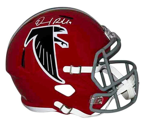 DESMOND RIDDER SIGNED ATLANTA FALCONS FULL SIZE RED THROWBACK HELMET BECKETT