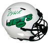 ZACH WILSON AUTOGRAPHED NEW YORK JETS LUNAR FULL SIZE SPEED HELMET BECKETT
