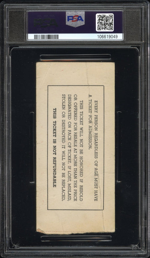 ROGER STAUBACH SIGNED 1963 NAVY MIDSHIPMEN TICKET PSA AUTO 10 W/ HEISMAN 63