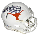 RICKY WILLIAMS SIGNED TEXAS LONGHORNS SPEED MINI HELMET W/ SMOKE WEED EVERYDAY