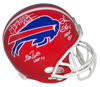 JIM KELLY THURMAN THOMAS ANDRE REED SIGNED BUFFALO BILLS FULL SIZE HELMET JSA