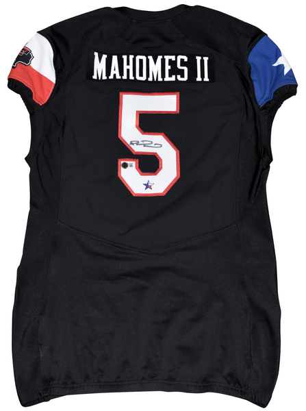 PATRICK MAHOMES SIGNED TEXAS TECH #5 UNDER ARMOUR TEAM ISSUED JERSEY - 1ST START