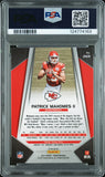 PATRICK MAHOMES SIGNED 2017 PANINI SILVER PRIZM ROOKIE #269 RC PSA 8 AUTO 10