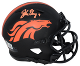 JOHN ELWAY AUTOGRAPHED DENVER BRONCOS ECLIPSE SPEED MINI HELMET BECKETT