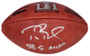 TOM BRADY SIGNED NEW ENGLAND PATRIOTS SUPER BOWL LI WILSON FOOTBALL + SB 51 MVP