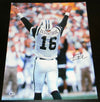 VINNY TESTAVERDE AUTOGRAPHED SIGNED NEW YORK JETS 16x20 PHOTO BECKETT