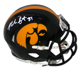 NOAH FANT AUTOGRAPHED SIGNED IOWA HAWKEYES SPEED MINI HELMET BECKETT