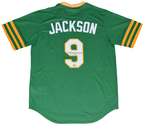 REGGIE JACKSON SIGNED OAKLAND ATHLETICS A'S NIKE COOPERSTOWN JERSEY - MLB AUTH