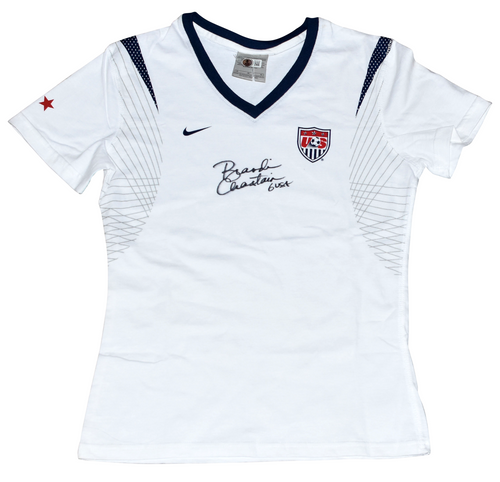 BRANDI CHASTAIN SIGNED AUTOGRAPHED USWNT USA WOMEN'S NIKE SOCCER JERSEY BECKETT