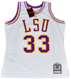 SHAQUILLE O'NEAL SIGNED LSU TIGERS #33 MITCHELL & NESS JERSEY BECKETT