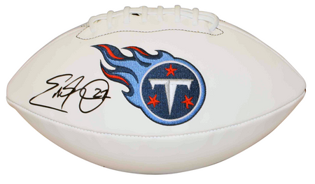 MICHAEL CRABTREE SIGNED TEXAS TECH RED RAIDERS WHITE LOGO FOOTBALL BECKETT