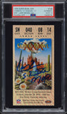 LARRY BROWN SIGNED 1996 SUPER BOWL XXX 30 TICKET DALLAS COWBOYS PSA AUTO 10