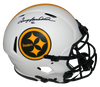 TERRY BRADSHAW SIGNED PITTSBURGH STEELERS LUNAR AUTHENTIC SPEED HELMET BECKETT