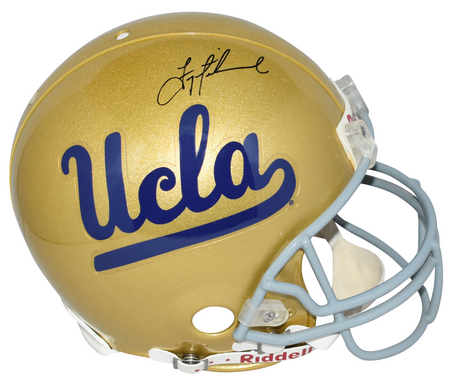 ERIC DICKERSON SIGNED SMU MUSTANGS RED CHROME AUTHENTIC HELMET W/ PONY EXPRESS