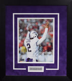 TREVONE BOYKIN AUTOGRAPHED TCU HORNED FROGS 8x10 FRAMED PHOTO COA