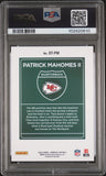 PATRICK MAHOMES SIGNED 2022 PANINI DONRUSS OPTIC DOWNTOWN AUTO PSA 9
