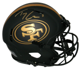 TREY LANCE SIGNED SAN FRANCISCO 49ERS ECLIPSE AUTHENTIC SPEED HELMET BECKETT