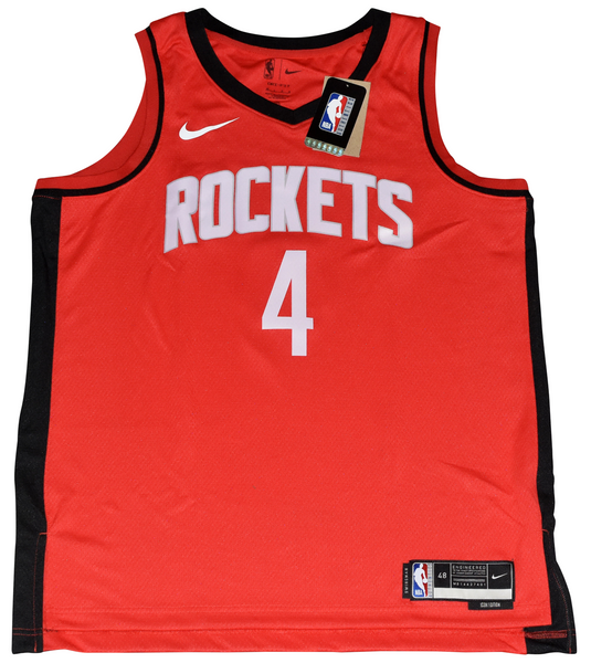 JALEN GREEN SIGNED HOUSTON ROCKETS #4 NIKE SWINGMAN JERSEY FANATICS W/ UNICORN