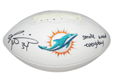 RICKY WILLIAMS SIGNED MIAMI DOLPHINS LOGO FOOTBALL W/ SMOKE WEED EVERYDAY
