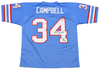 EARL CAMPBELL AUTOGRAPHED HOUSTON OILERS #34 MITCHELL & NESS JERSEY BECKETT