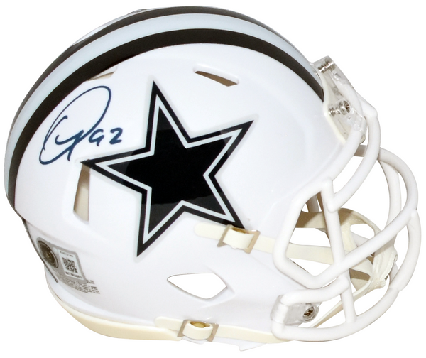QUINNEN WILLIAMS SIGNED DALLAS COWBOYS WHITE ALT SPEED MINI HELMET BECKETT