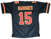 KANSAS CITY CHIEFS PATRICK MAHOMES SIGNED AUTOGRAPHED #15 BLACK JERSEY BECKETT