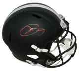 ODELL BECKHAM JR SIGNED CLEVELAND BROWNS FLAT BLACK FULL SIZE SPEED HELMET JSA