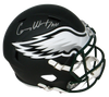 CARSON WENTZ SIGNED PHILADELPHIA EAGLES FULL SIZE BLACK SPEED HELMET FANATICS