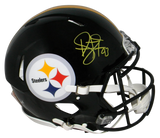 TROY POLAMALU SIGNED PITTSBURGH STEELERS FULL SIZE SPEED AUTHENTIC HELMET BAS