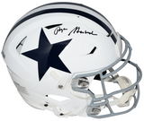 ROGER STAUBACH SIGNED DALLAS COWBOYS WHITE AUTHENTIC SPEEDFLEX HELMET BECKETT