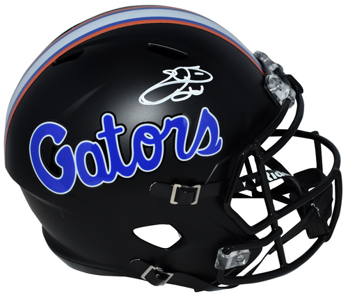 EMMITT SMITH AUTOGRAPHED FLORIDA GATORS BLACK FULL SIZE SPEED HELMET BECKETT