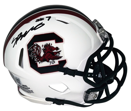 SPENCER RATTLER SIGNED NEW ORLEANS SAINTS ECLIPSE SPEED MINI HELMET BECKETT
