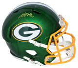 DAVANTE ADAMS SIGNED GREEN BAY PACKERS FLASH FULL SIZE SPEED HELMET BECKETT