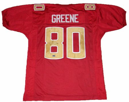 TREY McBRIDE SIGNED ARIZONA CARDINALS #85 RED GAME CUT JERSEY BECKETT