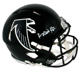 KYLE PITTS AUTOGRAPHED SIGNED ATLANTA FALCONS T/B AUTHENTIC SPEED HELMET BECKETT