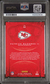 PATRICK MAHOMES SIGNED 2017 PANINI CROWN ROYALE ROOKIE RC #84 AUTO PSA 9