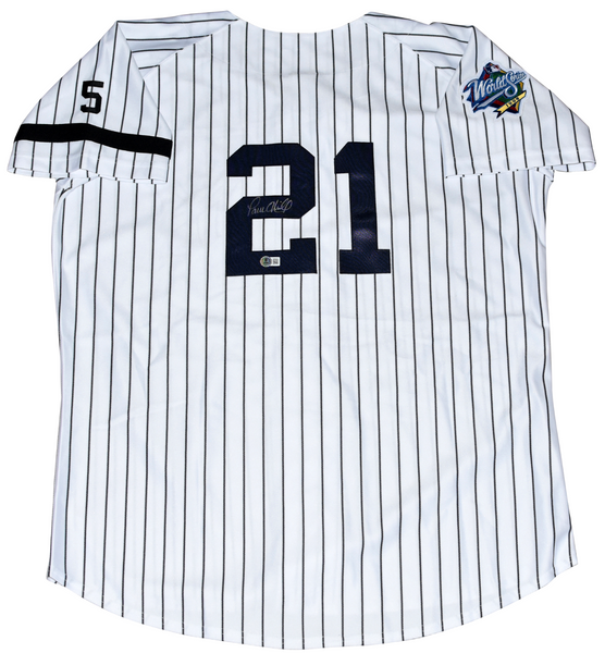 PAUL O'NEILL SIGNED NEW YORK YANKEES 1999 WORLD SERIES #21 MAJESTIC JERSEY BAS