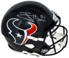 JAYDEN HIGGINS AUTOGRAPHED HOUSTON TEXANS FULL SIZE SPEED HELMET BECKETT